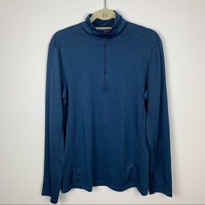 REI Blue Midweight Polartec Power Dry Zip-T 802277
